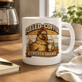 Fueled By Coffee & Chicken Drama Mug – Funny Chicken Lover Coffee Cup - Krazychickenmama
