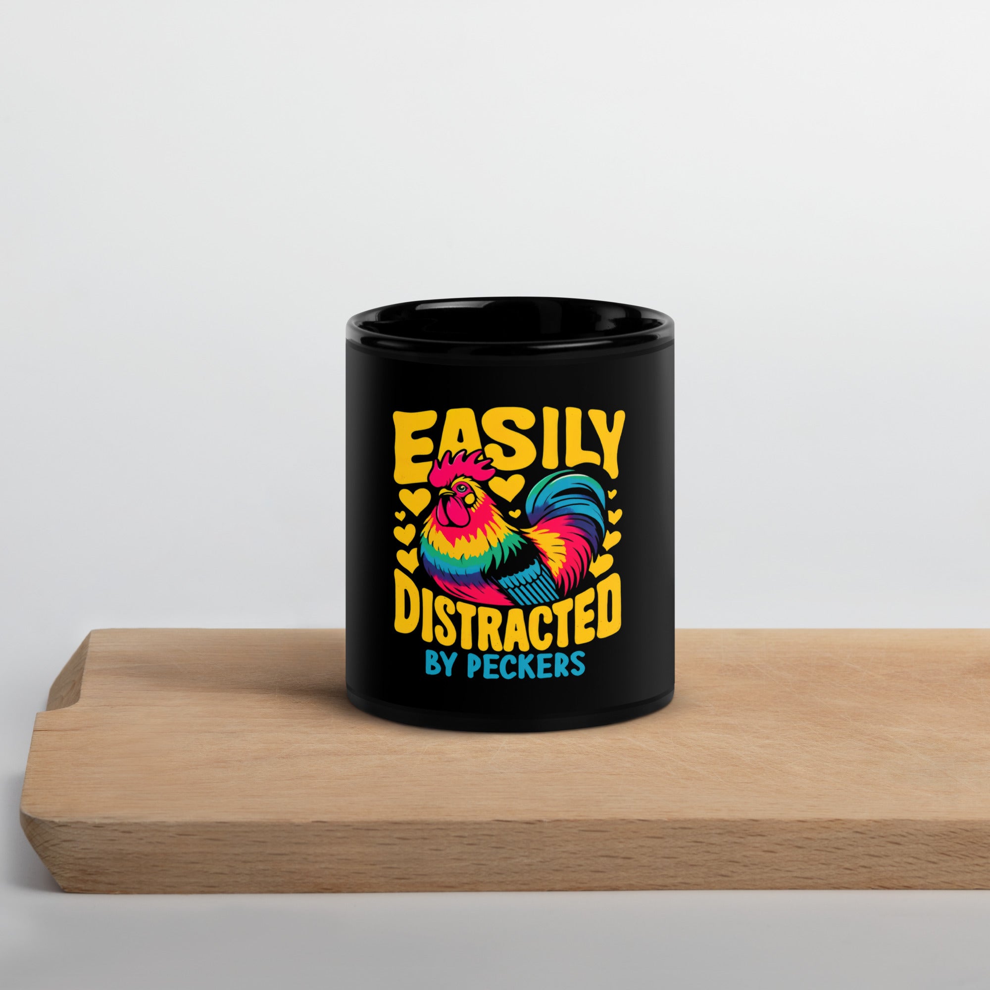 Easily Distracted By Peckers Mug – Funny Chicken Lover Coffee Cup - Krazychickenmama