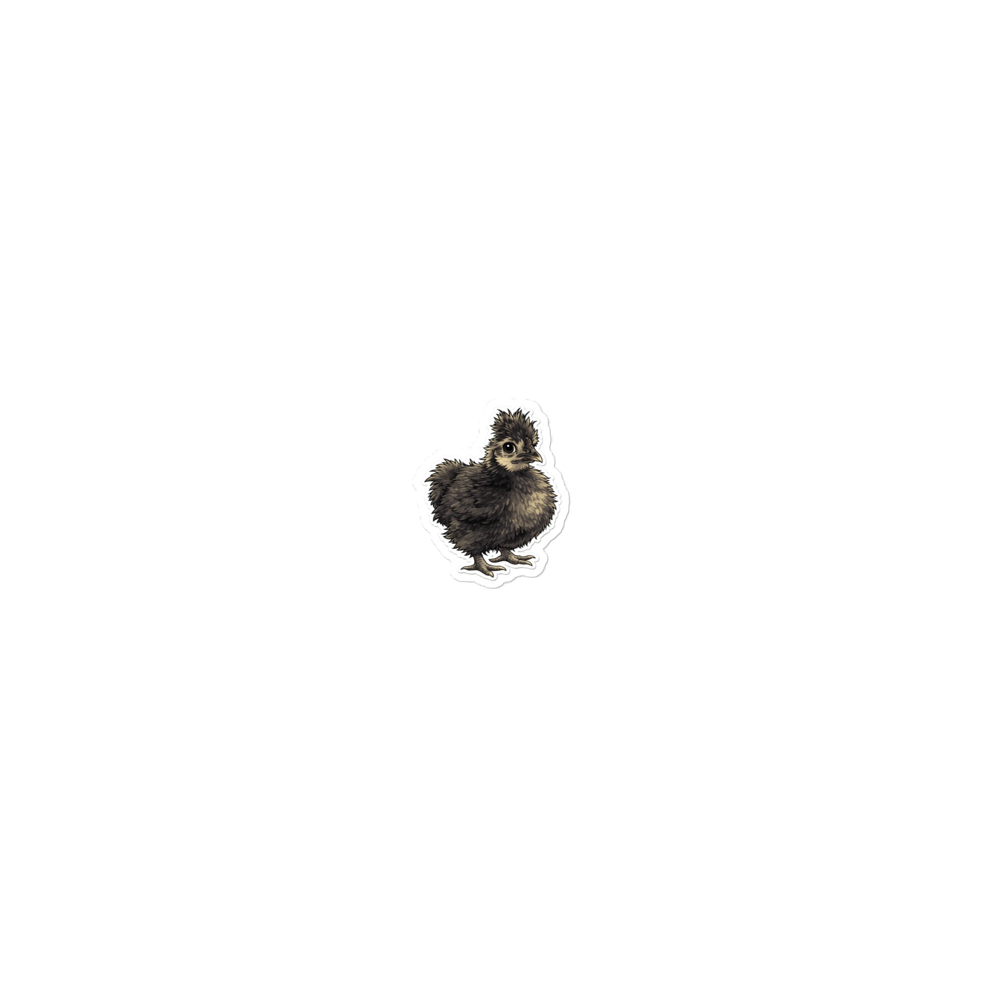 Little P The Silkie Chick Sticker - Krazychickenmama